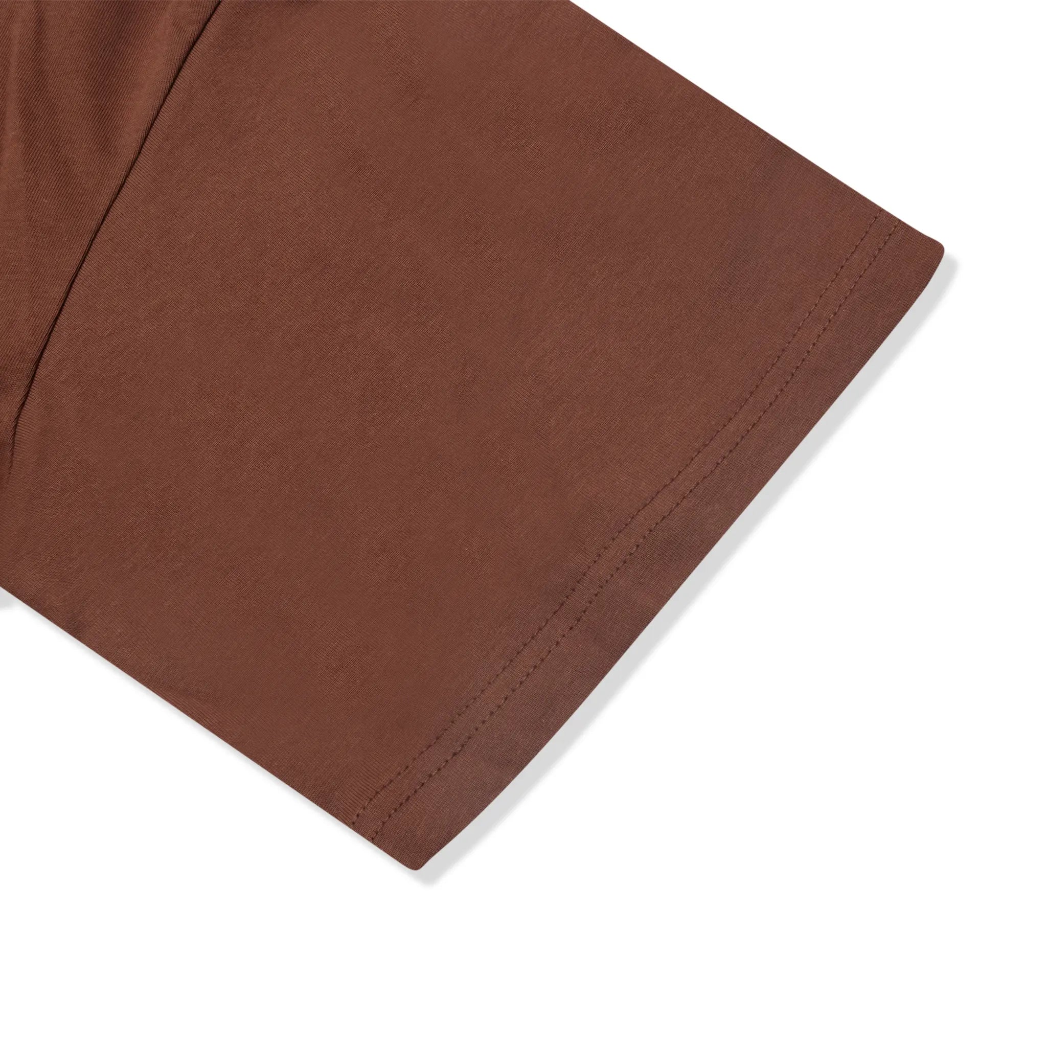 Sleeve View of Suavo London Velvet Brown T-Shirt